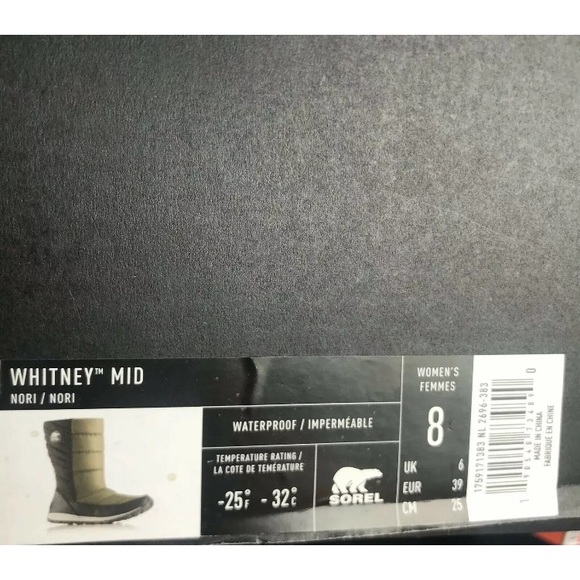 ❣️LAST ONE❣️Sorel ‘Whitney’ Boots NIB - Picture 8 of 8
